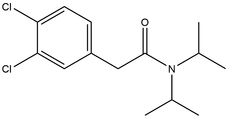 3,4-Dichloro-N,N-bis(1-methylethyl)benzeneacetamide Structure