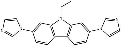 9-ethyl-2,7-di(1H-imidazol-1-yl)-9H-carbazole Structure