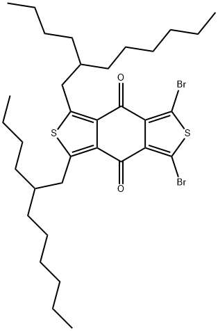 1,3-Bis(5-bromothiophen-2-yl)-5,7-bis(2-butyloctyl)benzo[1,2-c:4,5-c']dithiophene-4,8-dione Structure