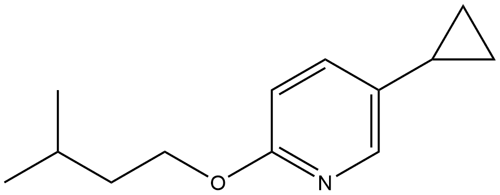 5-Cyclopropyl-2-(3-methylbutoxy)pyridine Structure