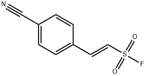 Ethenesulfonyl fluoride, 2-(4-cyanophenyl)-, (1E)- 구조식 이미지