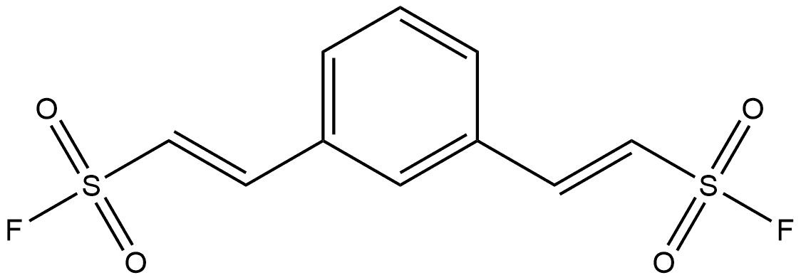 Ethenesulfonyl fluoride, 2,2'-(1,3-phenylene)bis-, Structure