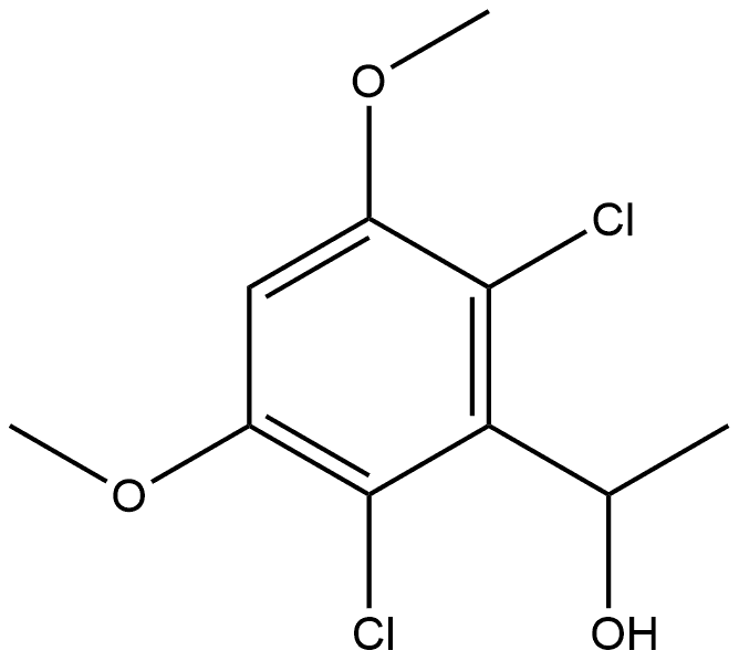 2,6-DICHLORO-3,5-DIMETHOXY--METHYLBENZENEMETHANOL Structure