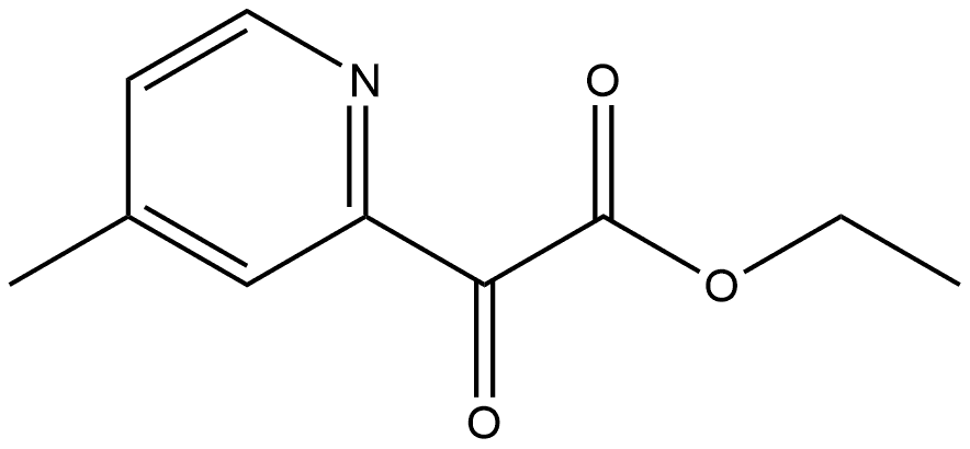 Ethyl 4-methyl-α-oxo-2-pyridineacetate Structure