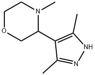 3-(3,5-dimethyl-1H-pyrazol-4-yl)-4-methylmorpholine Structure