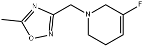 5-fluoro-1-[(5-methyl-1,2,4-oxadiazol-3-yl)methyl]- 1,2,3,6-tetrahydropyridine Structure