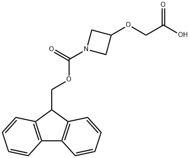 2-[(1-{[(9H-fluoren-9-yl)methoxy]carbonyl}azetidin-3-yl)oxy]acetic acid Structure