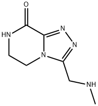 1,2,4-Triazolo[4,3-a]pyrazin-8(5H)-one, 6,7-dihydro-3-[(methylamino)methyl]- Structure