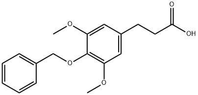 3-[4-(benzyloxy)-3,5-dimethoxyphenyl]propanoic acid Structure