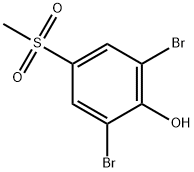 Phenol, 2,6-dibromo-4-(methylsulfonyl)- Structure