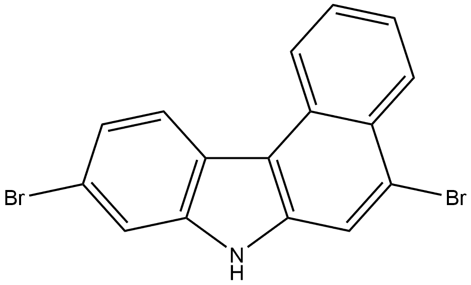 5,9-Dibromo-7H-benzo[c]carbazole Structure