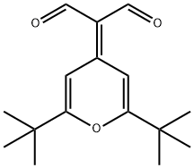 2-(2,6-di-tert-butyl-4H-pyran-4-ylidene)propanedial Structure