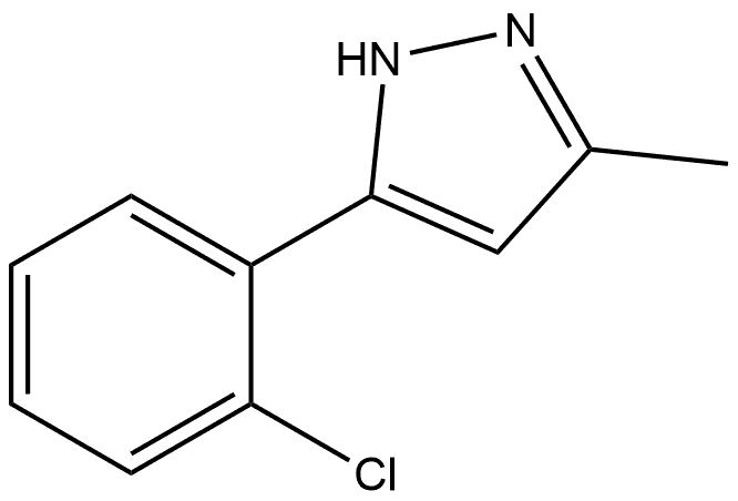 5-(2-Chlorophenyl)-3-methyl-1H-pyrazole Structure