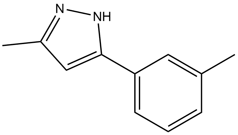 3-Methyl-5-(3-methylphenyl)-1H-pyrazole Structure