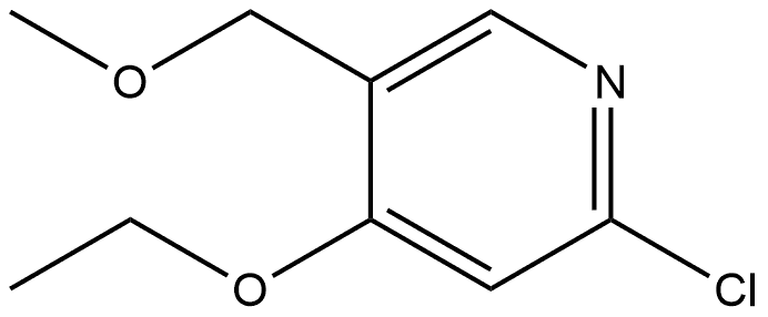 2-Chloro-4-ethoxy-5-(methoxymethyl)pyridine Structure