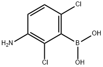 Boronic acid, B-(3-amino-2,6-dichlorophenyl)- Structure