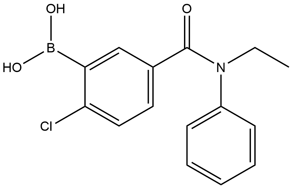 B-[2-Chloro-5-[(ethylphenylamino)carbonyl]phenyl]boronic acid Structure