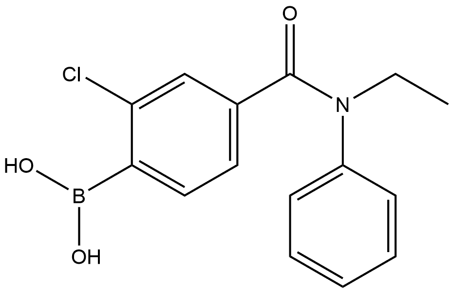 B-[2-Chloro-4-[(ethylphenylamino)carbonyl]phenyl]boronic acid Structure