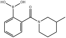 2-(3-Methyl-1-piperidinylcarbonyl)benzeneboronic acid Structure