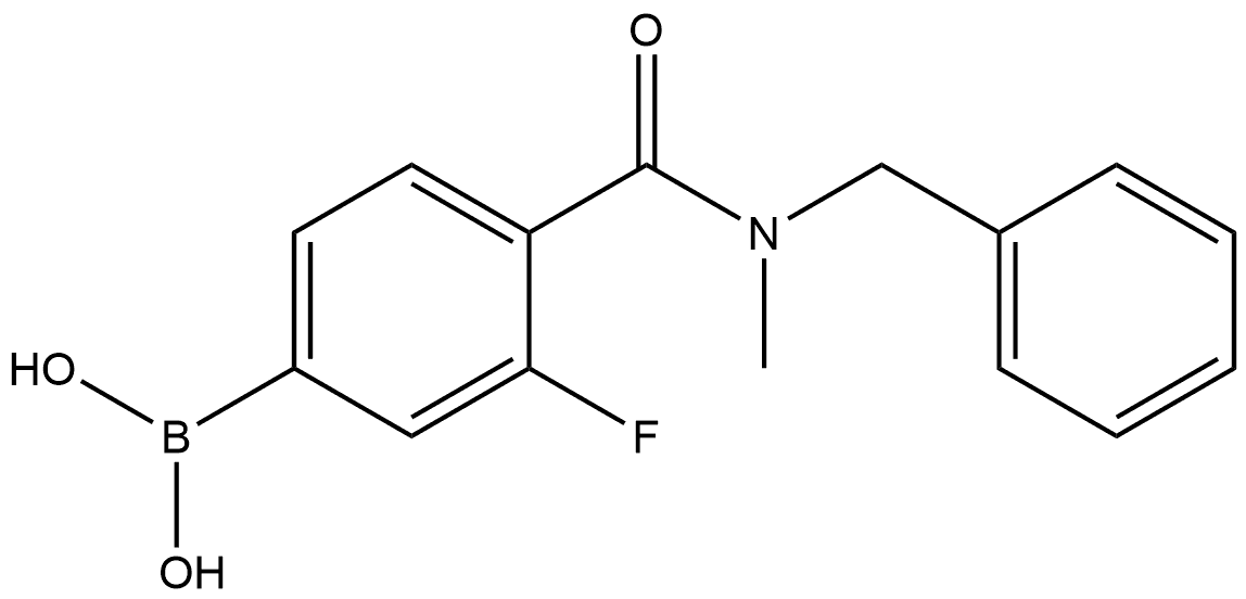 B-[3-Fluoro-4-[[methyl(phenylmethyl)amino]carbonyl]phenyl]boronic acid Structure