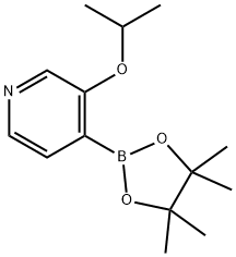 Pyridine, 3-(1-methylethoxy)-4-(4,4,5,5-tetramethyl-1,3,2-dioxaborolan-2-yl)- Structure