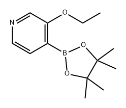 Pyridine, 3-ethoxy-4-(4,4,5,5-tetramethyl-1,3,2-dioxaborolan-2-yl)- Structure