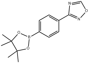 3-[4-(Tetramethyl-1,3,2-dioxaborolan-2-yl)phenyl]-1,2,4-oxadiazole Structure