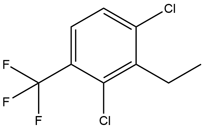 1,3-Dichloro-2-ethyl-4-(trifluoromethyl)benzene Structure