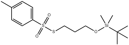 S-(3-((tert-butyldimethylsilyl)oxy)propyl) 4-methylbenzenesulfonothioate Structure