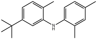 N-[5-(1,1-Dimethylethyl)-2-methylphenyl]-2,4-dimethylbenzenamine Structure