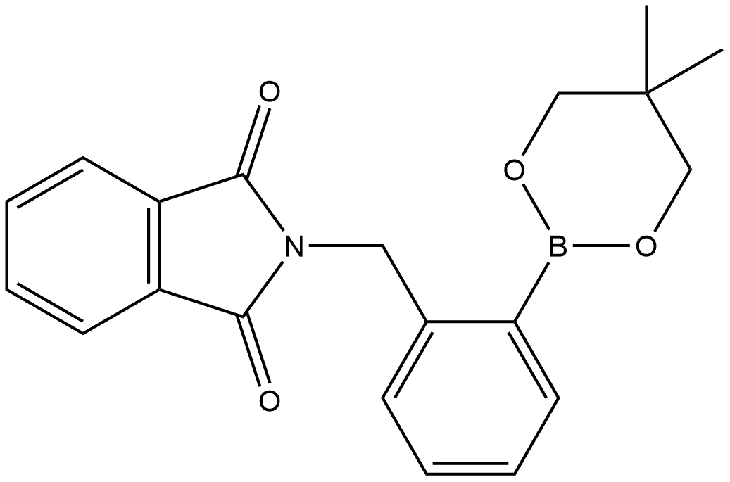 2-[[2-(5,5-Dimethyl-1,3,2-dioxaborinan-2-yl)phenyl]methyl]-1H-isoindole-1,3(2... Structure