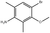 Benzenamine, 4 bromo-3-methoxy-26-dimethyl- 구조식 이미지