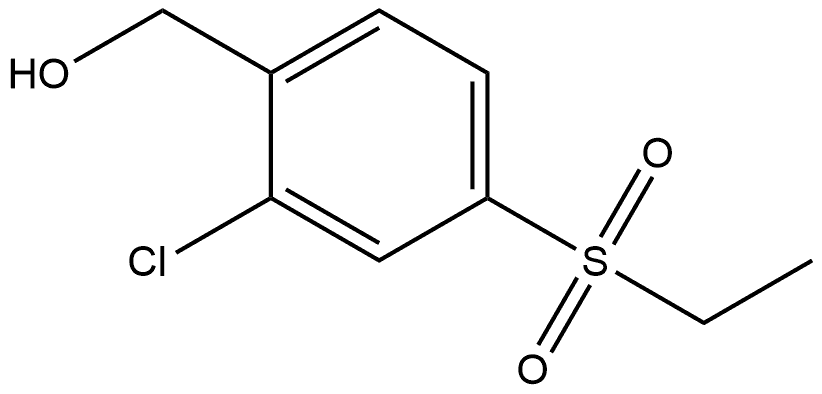 2-Chloro-4-(ethylsulfonyl)benzenemethanol Structure