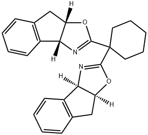 8H-?Indeno[1,?2-?d]?oxazole, 2,?2'-?cyclohexylidenebis[3?a,?8a-?dihydro-?, (3aR,?3'aR,?8aS,?8'aS)?- Structure