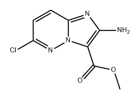 Imidazo[1,2-b]pyridazine-3-carboxylic acid, 2-amino-6-chloro-, methyl ester Structure