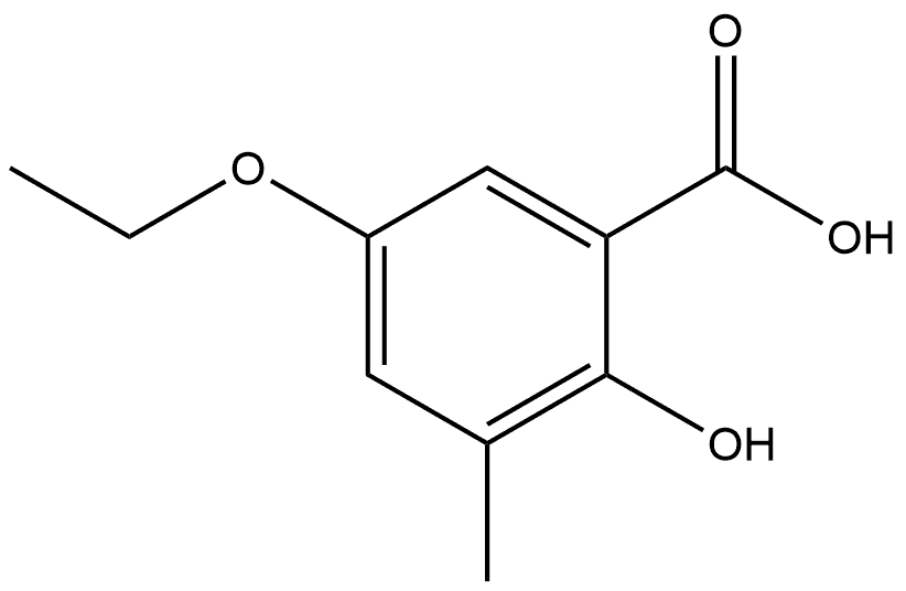 5-Ethoxy-2-hydroxy-3-methylbenzoic acid Structure