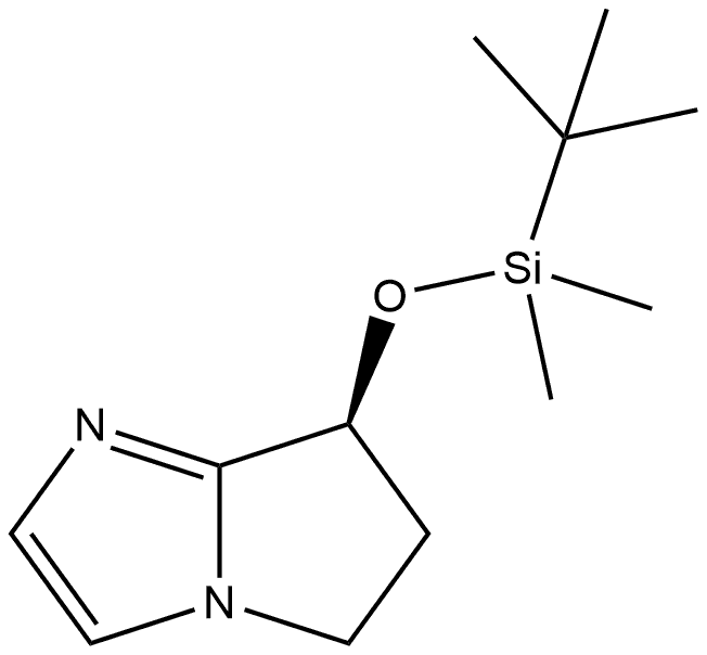 (S)-7-((tert-butyldimethylsilyl)oxy)-6,7-dihydro-5H-pyrrolo[1,2-a]imidazole Structure