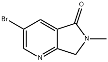 5H-Pyrrolo[3,4-b]pyridin-5-one, 3-bromo-6,7-dihydro-6-methyl- 구조식 이미지