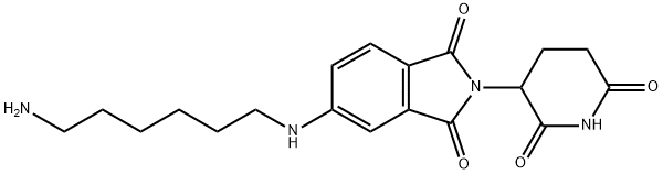 5-[(6-aminobutyl)amino]-2-(2,6-dioxo-3-piperidinyl)-1H-Isoindole-1,3(2H)-dione, Structure