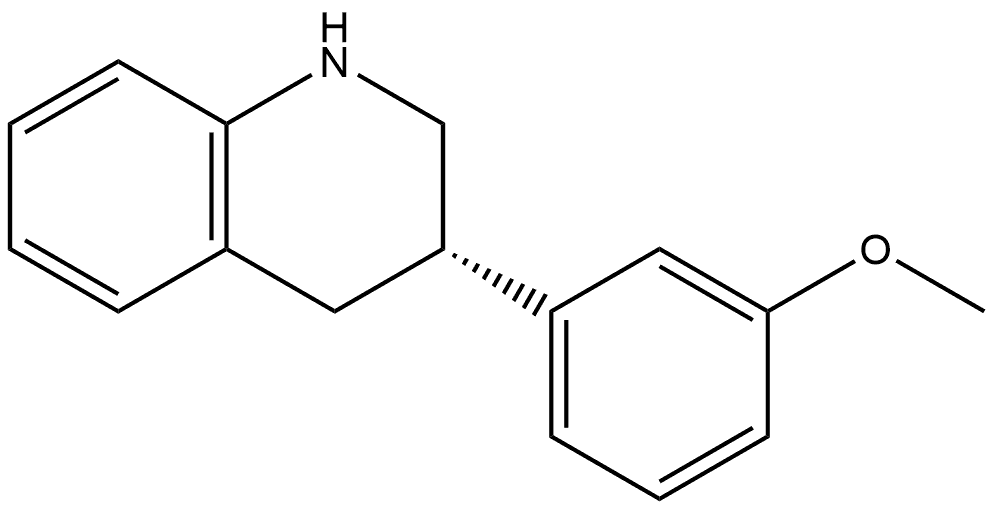 (S)-1,2,3,4-Tetrahydro-3-(3-methoxyphenyl)quinoline Structure