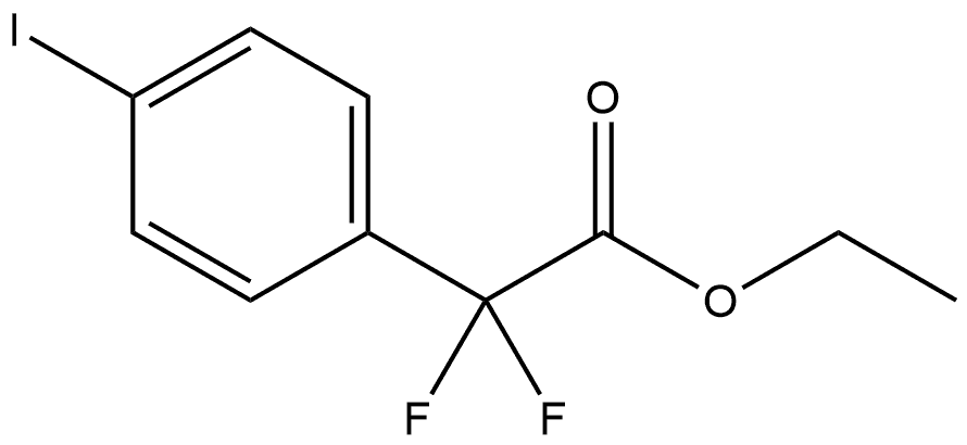 Ethyl α,α-difluoro-4-iodobenzeneacetate Structure