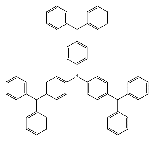 Benzenamine, 4-(diphenylmethyl)-N,N-bis[4-(diphenylmethyl)phenyl]- Structure