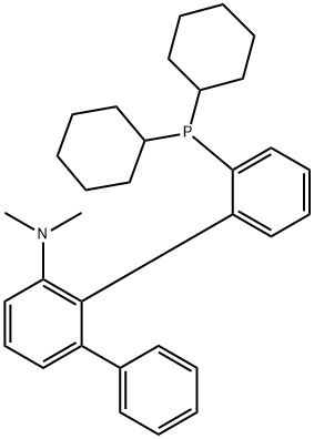 (R)-2''-(dicyclohexylphosphanyl)-N,N-dimethyl-[1,1':2',1''-terphenyl]-3'-amine Structure