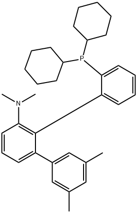 (R)-2''-(dicyclohexylphosphanyl)-N,N,3,5-tetramethyl-[1,1':2',1''-terphenyl]-3'-amine Structure