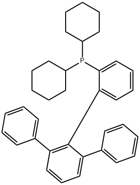 dicyclohexyl(6'-phenyl-[1,1':2',1''-terphenyl]-2-yl)phosphane Structure