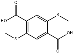 1,4-Benzenedicarboxylic acid, 2,5-bis(methylthio)- 구조식 이미지