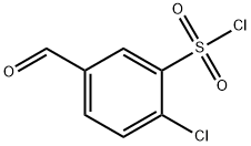 2-Chloro-5-formylbenzenesulfonyl chloride Structure