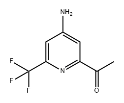 Ethanone, 1-[4-amino-6-(trifluoromethyl)-2-pyridinyl]- 구조식 이미지