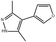 1H-Pyrazole, 4-(3-furanyl)-3,5-dimethyl- Structure