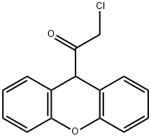 2-Chloro-1-(9H-xanthen-9-yl)ethan-1-one Structure